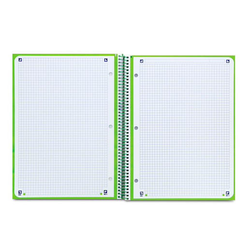 Cuaderno Profesional European Cuadro Chico Verde 80 hojas 