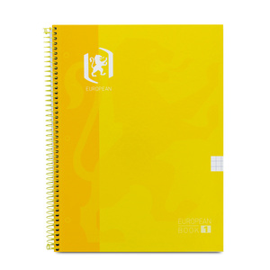Cuaderno Profesional European Cuadro Grande Amarillo 80 hojas