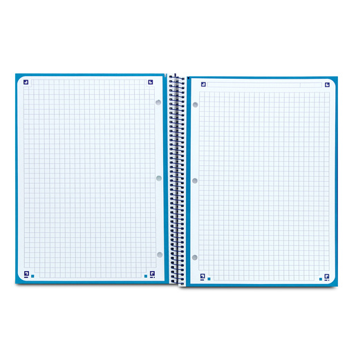Cuaderno Profesional European Cuadro Grande Azul 80 hojas