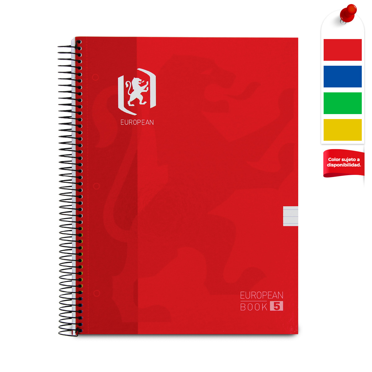 Trampas grua República Cuaderno Profesional European Raya Rojo 120 hojas | Office Depot Mexico