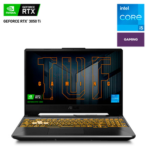 Laptop Gamer Asus TUF F15 GeForce RTX 3050 Ti Intel Core i5 11va Gen 15.6 pulg. 512gb SSD 8gb RAM