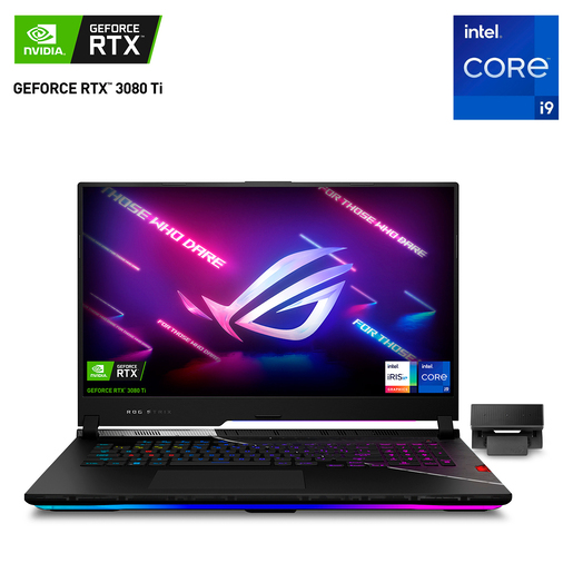 Laptop Gamer Asus ROG Strix SCAR 17 GeForce RTX 3080 Ti Intel Core i9 12da  Gen  Pulg. 1tb SSD 32gb RAM Negro | Office Depot Mexico