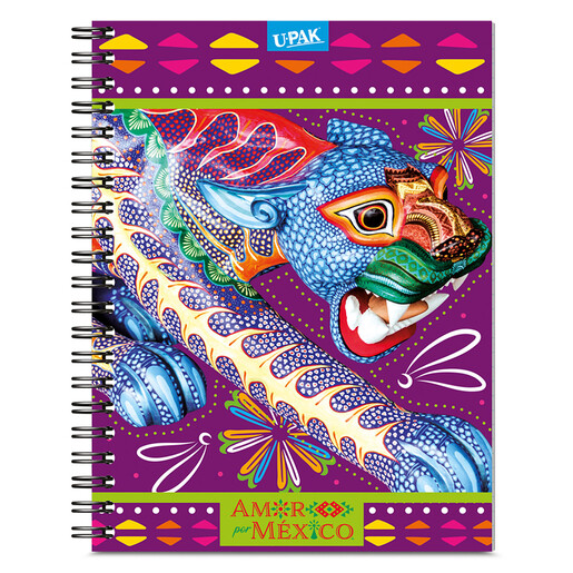 Cuaderno Profesional Upak Amor por México Raya 100 hojas 