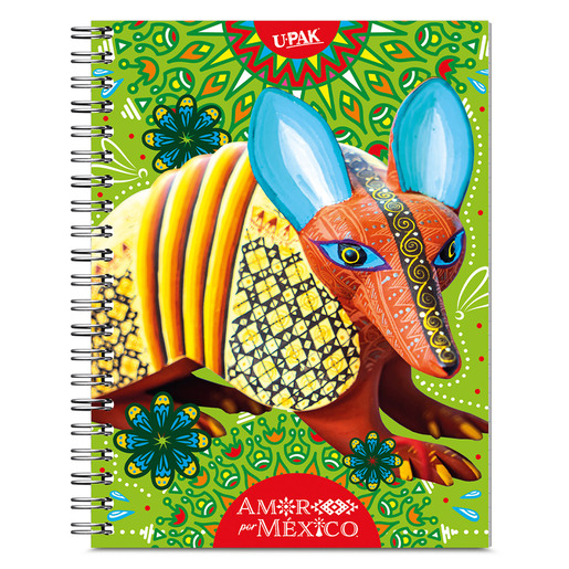 Cuaderno Profesional Upak Amor por México Raya 100 hojas 