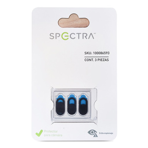 Protectores para Cámara Spectra / Negro con azul / 3 piezas Protectores para Cámara Spectra / Negro con azul / 3 piezas