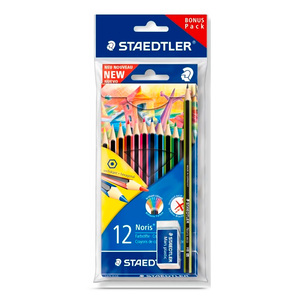 Set de Colores con Goma y Lápiz Staedtler 12 piezas  Set de Colores con Goma y Lápiz Staedtler 12 piezas