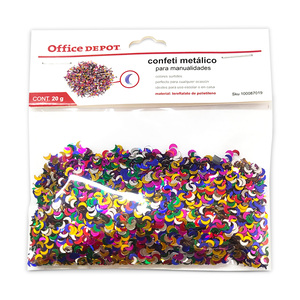 Confeti Metálico Office Depot Media Luna Colores 20 gr Confeti Metálico Office Depot Media Luna Colores 20 gr