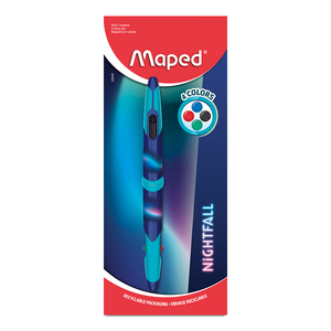 Pluma Maped Nightfall 229445 / 4 colores Pluma Maped Nightfall 229445 / 4 colores