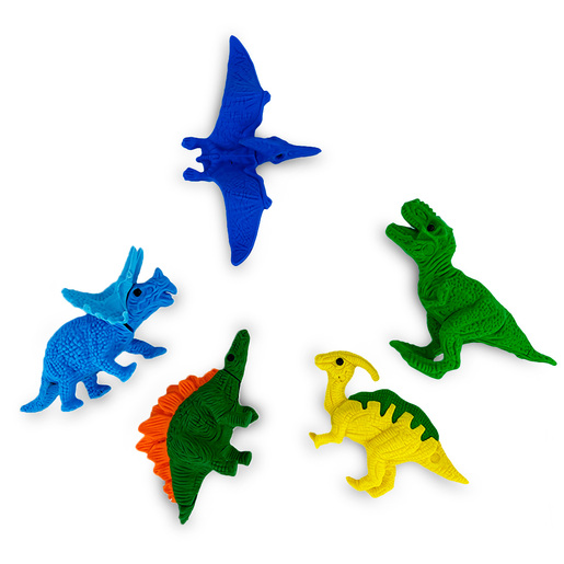 Gomas Ticher Dinosaurios 5 piezas