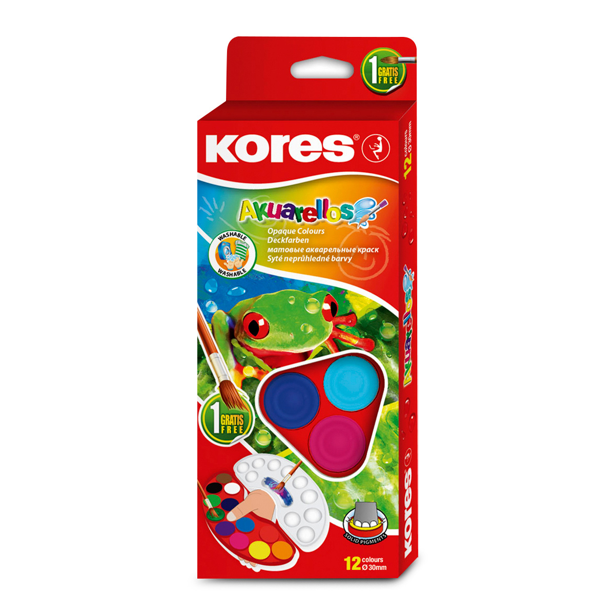 Acuarelas Kores Akuarellos 12 Colores