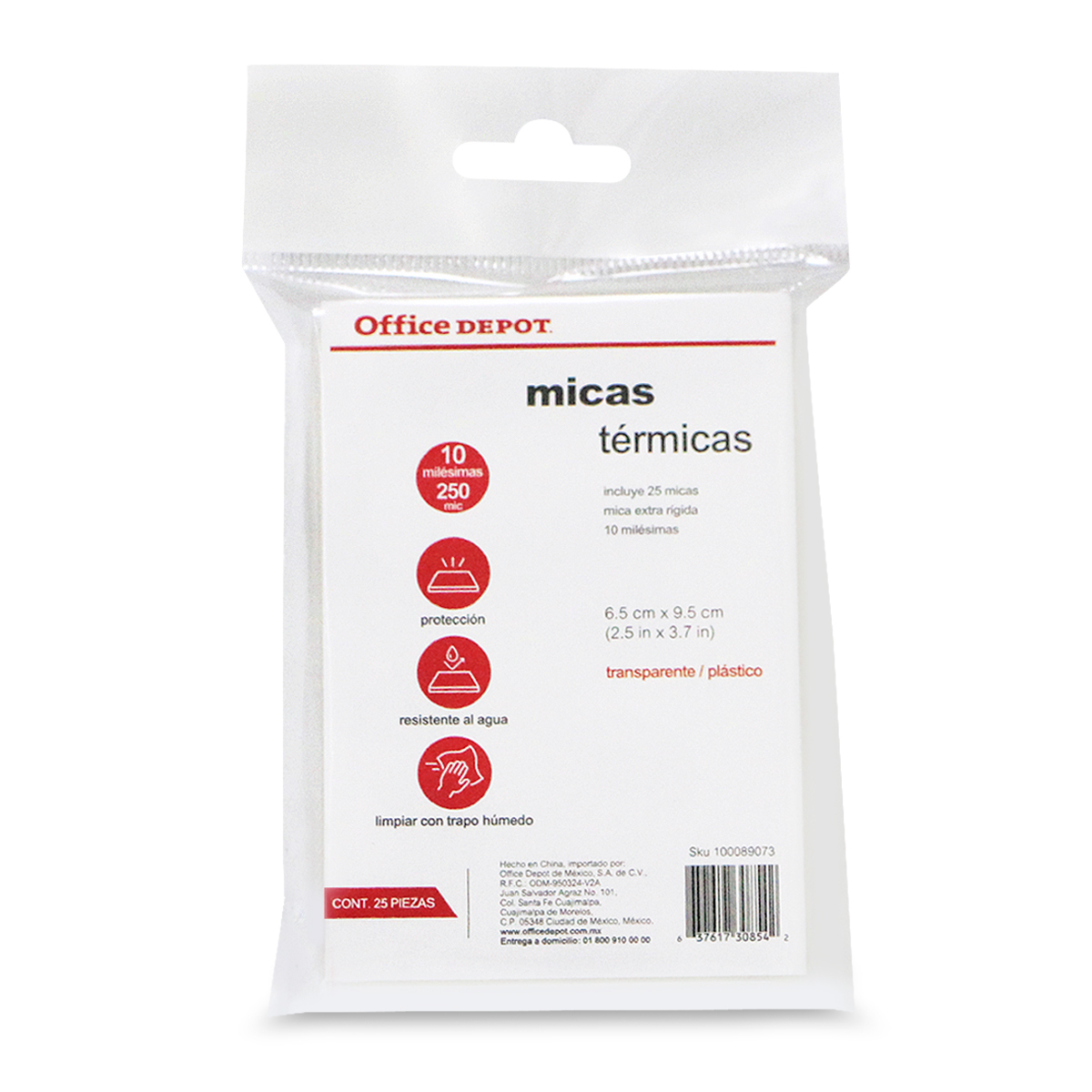 Micas T rmicas Transparentes Office Depot 6 5 X 9 5 Cm 10 Mil 25 Piezas micas-t-rmicas-transparentes-office-depot-6-5-x-9-5-cm-10-mil-25-piezas