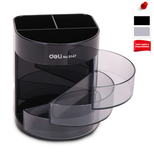 Organizador Circular para Escritorio Deli / 3 gavetas Organizador Circular para Escritorio Deli / 3 gavetas