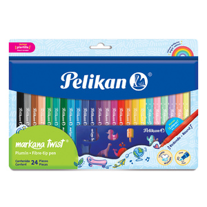 Plumones Pelikan Markana Twist Colores 24 piezas Plumones Pelikan Markana Twist Colores 24 piezas