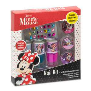 Kit de Esmaltes y Accesorios para Uñas Minnie Mouse Kit de Esmaltes y Accesorios para Uñas Minnie Mouse