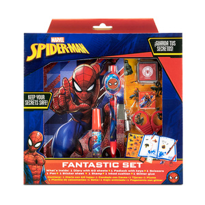 Diario con Candado y Accesorios Spiderman Diario con Candado y Accesorios Spiderman