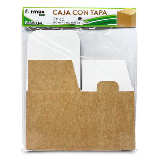 Caja de Cartón Corrugado con Tapa Formex Chica