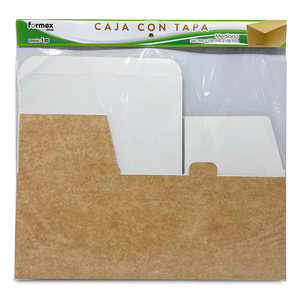 Caja de Cartón Corrugado con Tapa Formex Mediana Caja de Cartón Corrugado con Tapa Formex Mediana