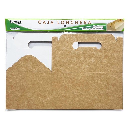 Caja Tipo Lonchera Formex Mediana 24 x 15 x 12 cm 
