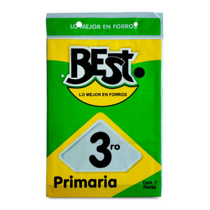 Forros de Plástico Best Tercer Grado de Primaria 7 piezas Forros de Plástico Best Tercer Grado de Primaria 7 piezas