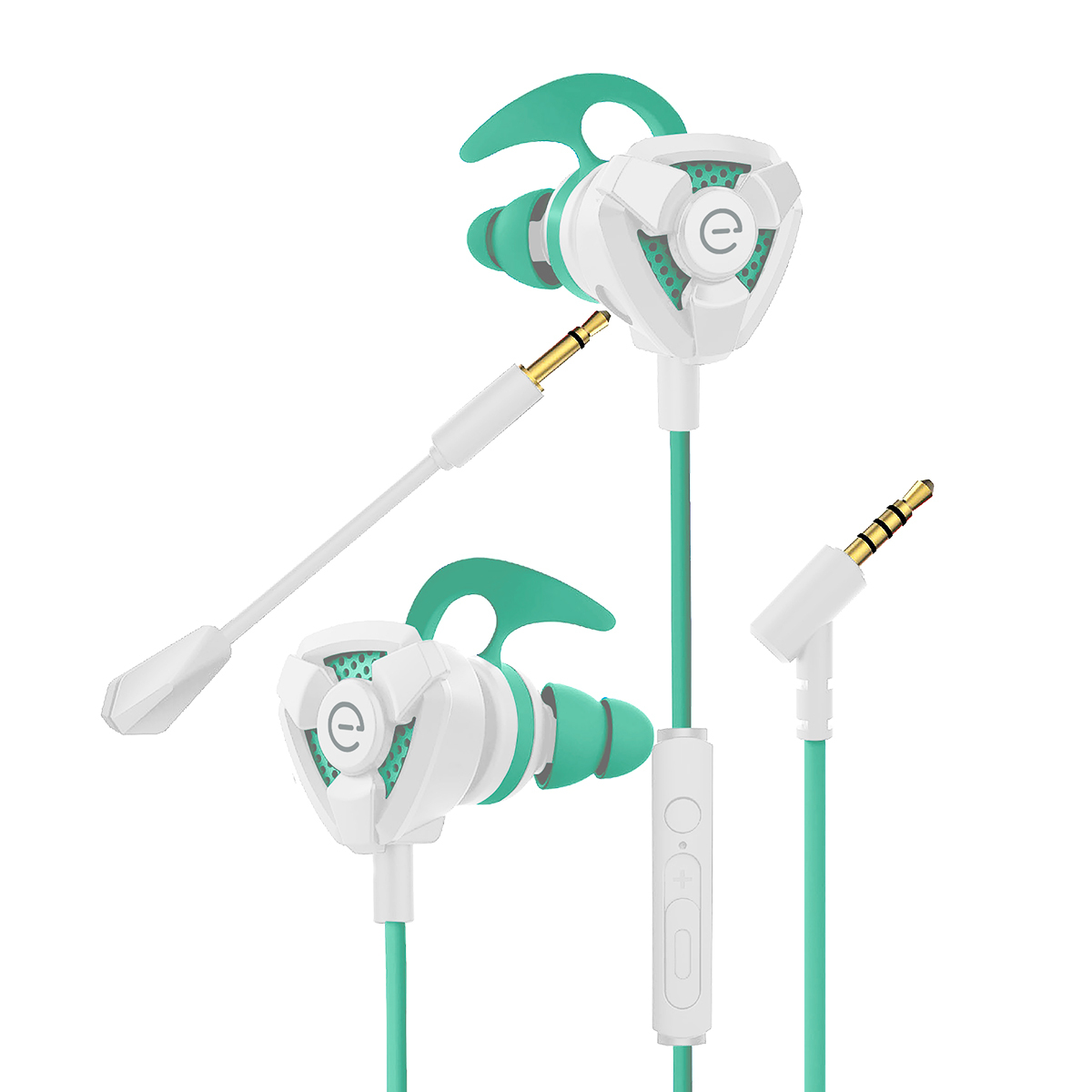 Audífonos Easy Line EL-995708 / In ear / Alámbricos / True Wireless / Verde con blanco 