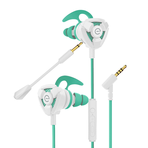 Audífonos Easy Line EL-995708 / In ear / Alámbricos / True Wireless / Verde con blanco