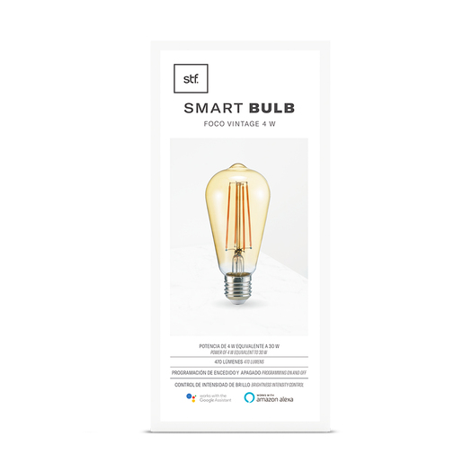 Foco Inteligente Vintage Smart Bulb STF / 4 W / Google / Alexa