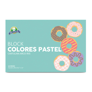Block de Hojas Mis Pasitos Colores Pastel 20 hojas Block de Hojas Mis Pasitos Colores Pastel 20 hojas