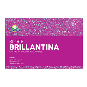 Block de Hojas Mis Pasitos Brillantina 12 hojas Block de Hojas Mis Pasitos Brillantina 12 hojas
