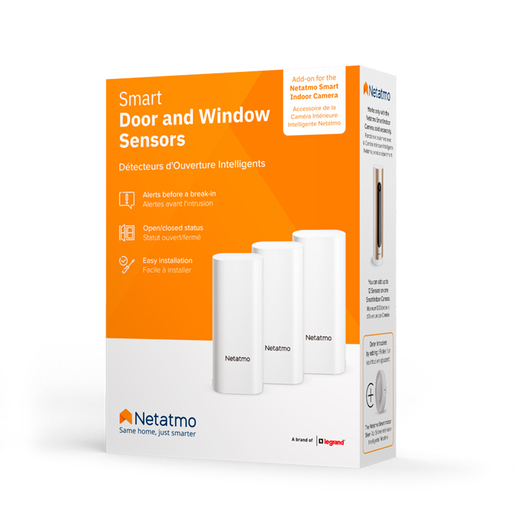 Sensores Inteligentes para Puerta Netatmo / WiFi / Alexa / Blanco / 3 Piezas
