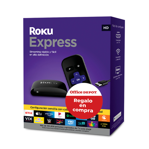 Roku Express Streaming  / HD / HDMI / Negro