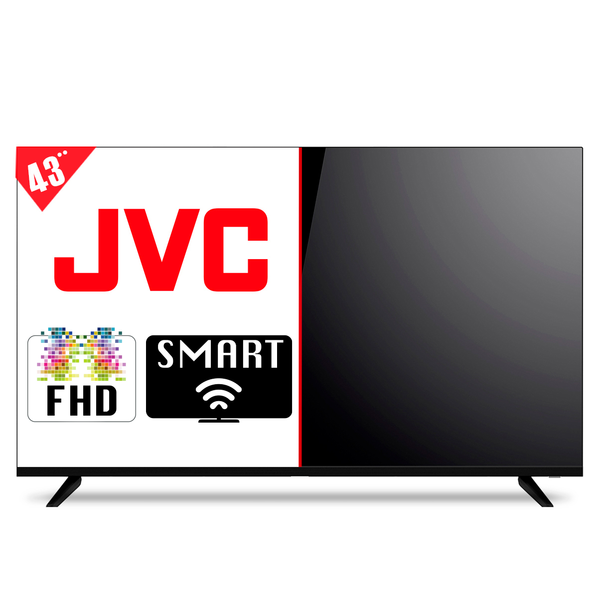 Pantalla JVC Smart TV Roku Frameless 43 pulg. SI43FRF Led FHD