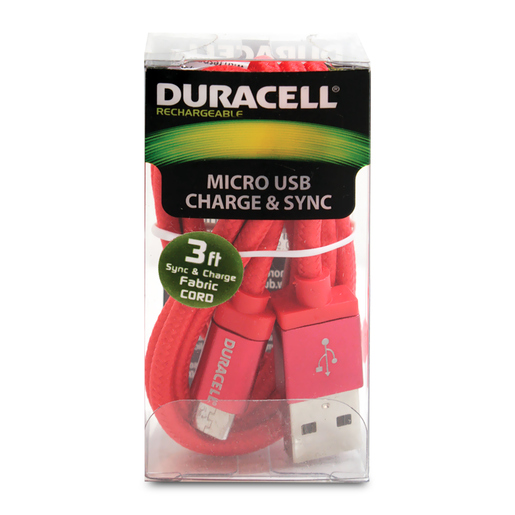 Cable Micro USB Duracell / 91 cm / Surtidos 