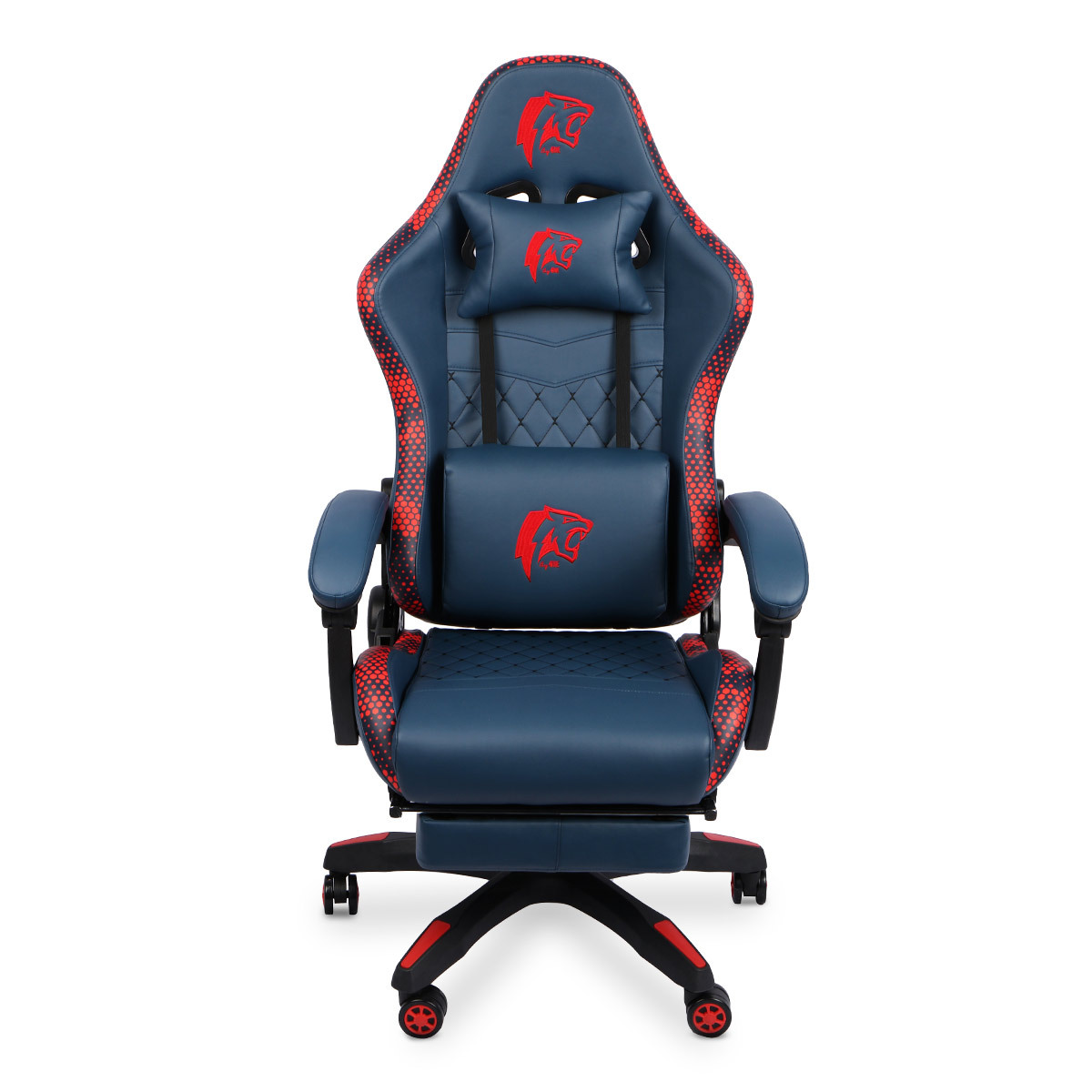 Silla Gamer 4Tune Electric Blue G004 Azul con Rojo