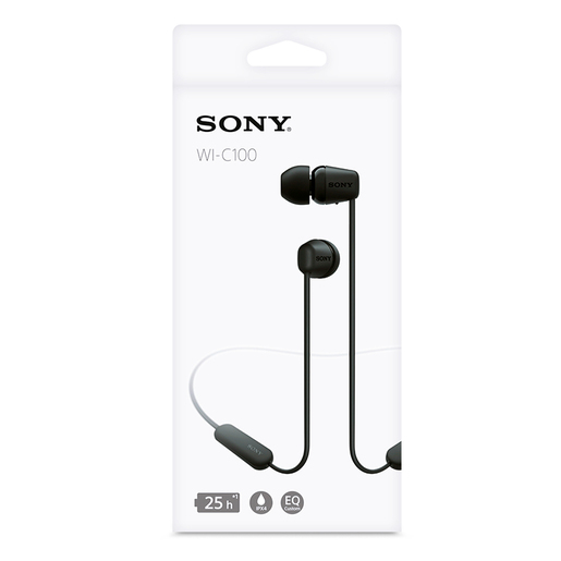 Audífonos Bluetooth Inalámbricos Sony WI-C100B Negro