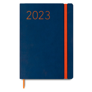 Agenda Lisa 2023 FA5 Finocam / Semana Vista Vertical / Azul