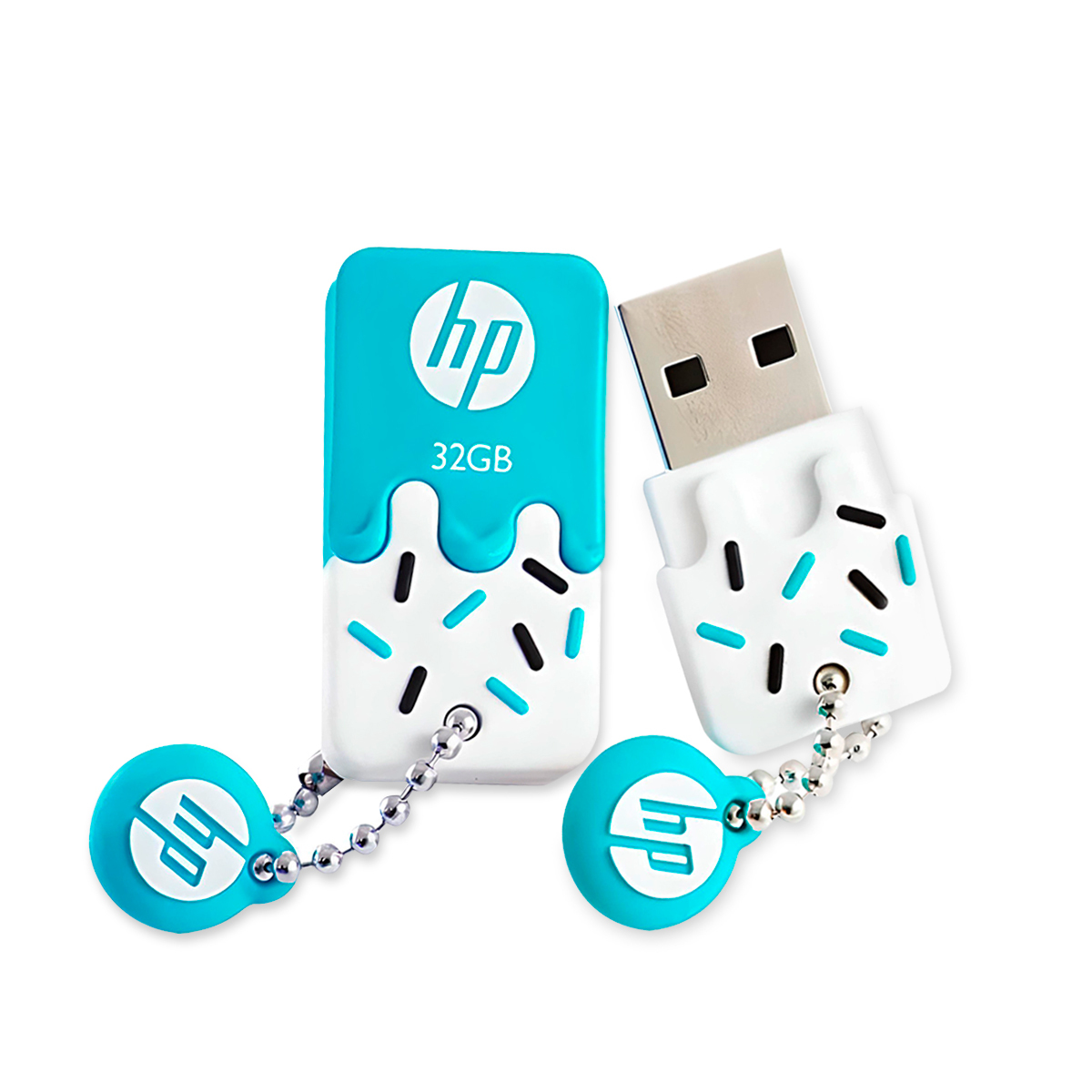 Memoria USB HP V178B 32gb USB  Azul pastel | Office Depot Mexico