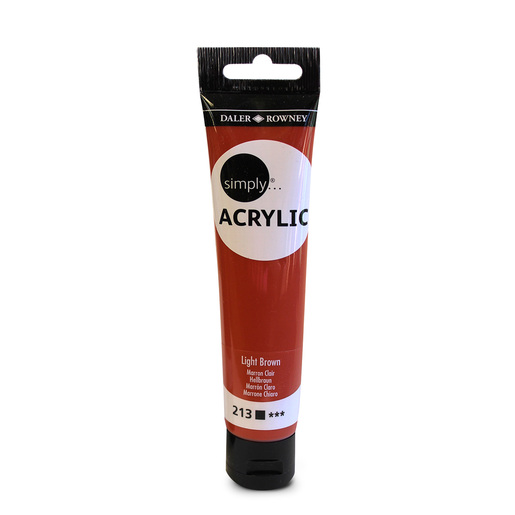 Pintura Acrílica Daler Rowney Simply Semimate Café Claro 75 ml