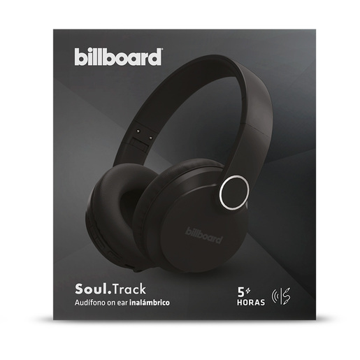 Audífonos de Diadema Bluetooth Billboard Soul Track / On ear / Inalámbricos / Negro 