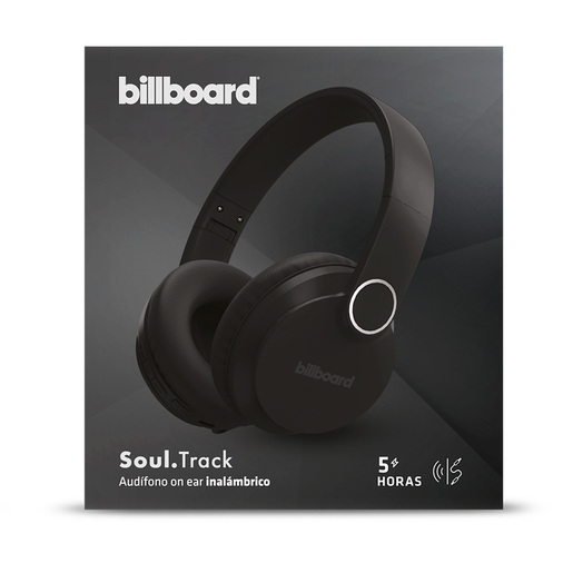 Audífonos de Diadema Bluetooth Billboard Soul Track / On ear / Inalámbricos / Negro