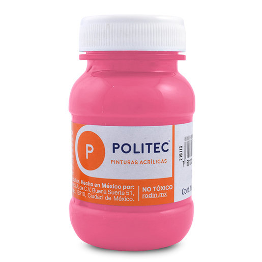 Pintura Acrílica Politec 337 Rosa Mexicano 100 ml