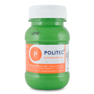 Pintura Acrílica Politec 328 Verde Hoja 100 ml  Pintura Acrílica Politec 328 Verde Hoja 100 ml