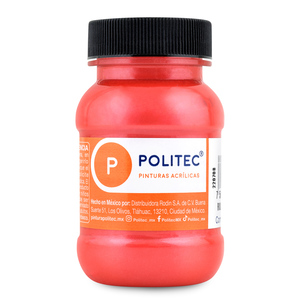 Pintura Acrílica Politec 521 Rojo Metálico 100 ml  Pintura Acrílica Politec 521 Rojo Metálico 100 ml