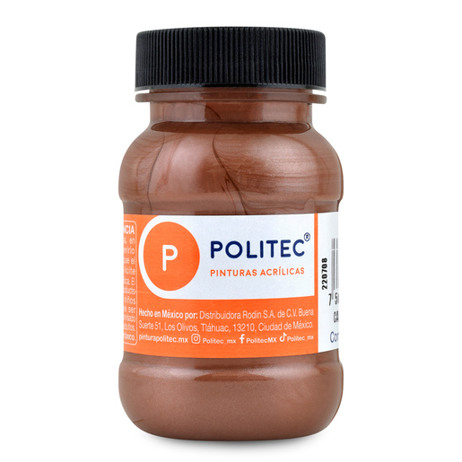 Pintura Acrílica Politec 504 Café Metálico 100 ml