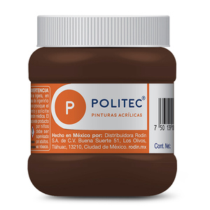 Pintura Acrílica Politec 304 Sombra Café 250 ml  Pintura Acrílica Politec 304 Sombra Café 250 ml