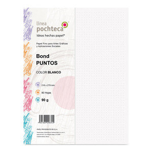Papel Bond Punteado Pochteca / Carta / 80 hojas / Blanco  Papel Bond Punteado Pochteca / Carta / 80 hojas / Blanco