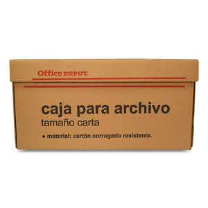 Caja para Archivo Carta Office Depot Cartón Corrugado Caja para Archivo Carta Office Depot Cartón Corrugado