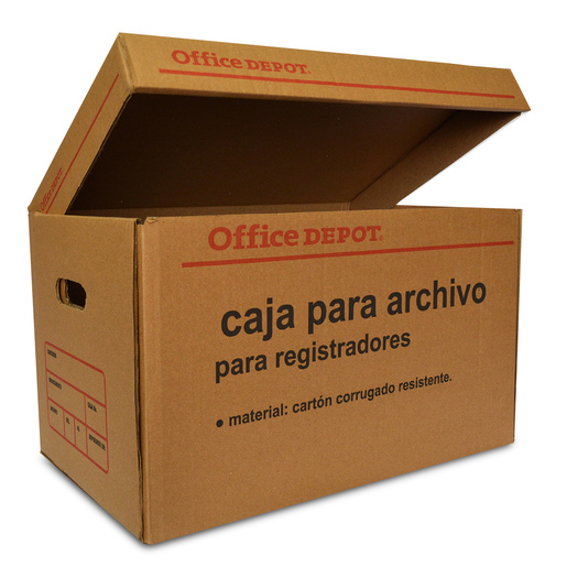 Caja para Archivo para Registradores Office Depot Cartón Corrugado