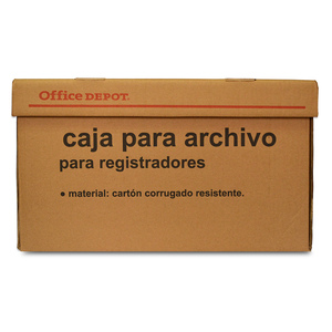 Caja para Archivo para Registro Office Depot Cartón Corrugado