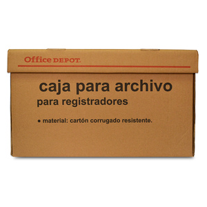 Caja para Archivo para Registradores Office Depot Cartón Corrugado Caja para Archivo para Registradores Office Depot Cartón Corrugado