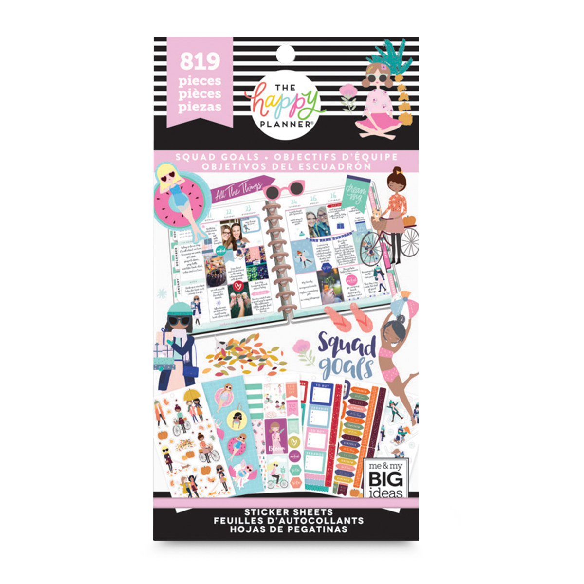 Stickers de Objetivos del Escuadrón Happy Planner 30 Hojas | Office Depot  Mexico